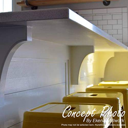 Ekena Millwork BKTW02X06X08CVRW Clarksville Wood Brackets, 1 3/4""W x 6""D x 8""H , Rubberwood - Image 5